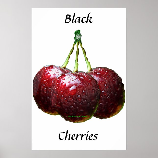 Póster Cerejas Negras (Frente)
