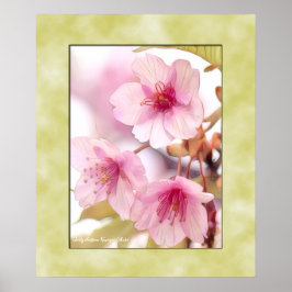 Poster Cerejeira em flor "Kawazu-Zakura" pôster