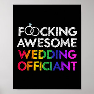 Poster Ceremon de Casamento Oficiente Tee Lgbt