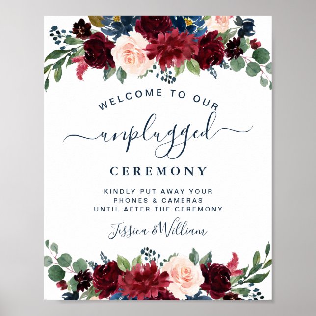 Poster Cerimônia de casamento desplugada do Marinho Burgu (Frente)