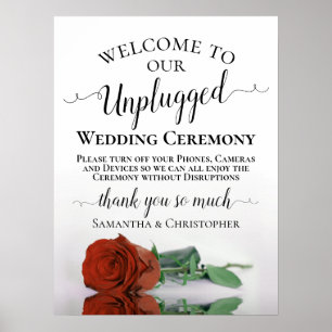 Poster Cerimônia de Casamento Desplugado de Rosa de Laran