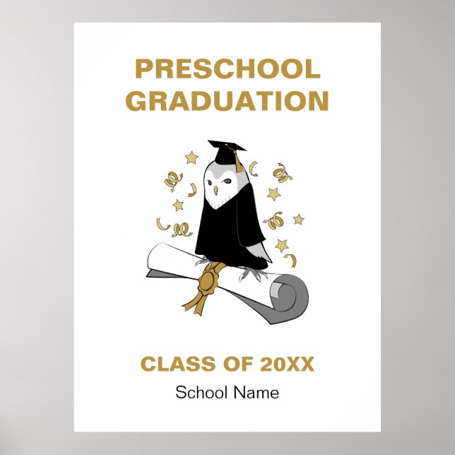 Poster Cerimônia de Formatura da Pré-Escola / Jardim de I (Frente)