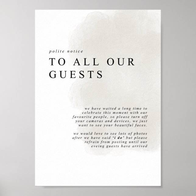 Poster Cerimônia desconectada, sem sinal de telefone (Frente)