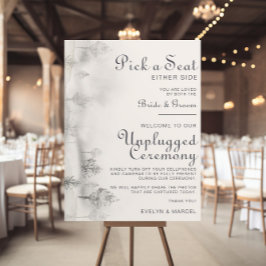 Poster Cerimônia Desplugada do Casamento da Floresta da M