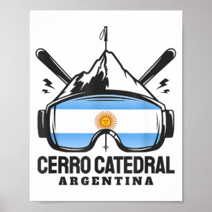 Poster Cerro catedral resort de esqui na Argentina esqui