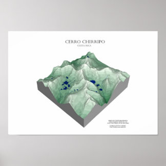 Póster Cerro Chirripo, Costa Rica