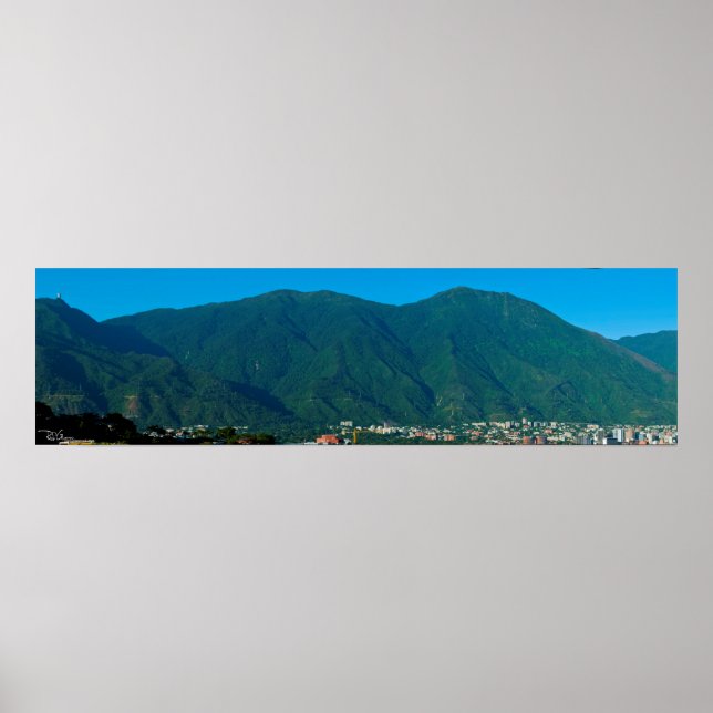 Póster Cerro El Ávila y valle de Caracas (Frente)