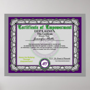 Poster Certificado da concessão