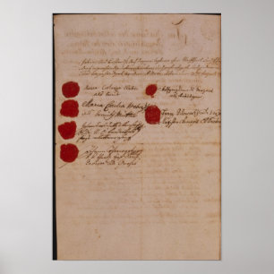 Póster Certificado de casamento de Wolfgang, Mozart e Web