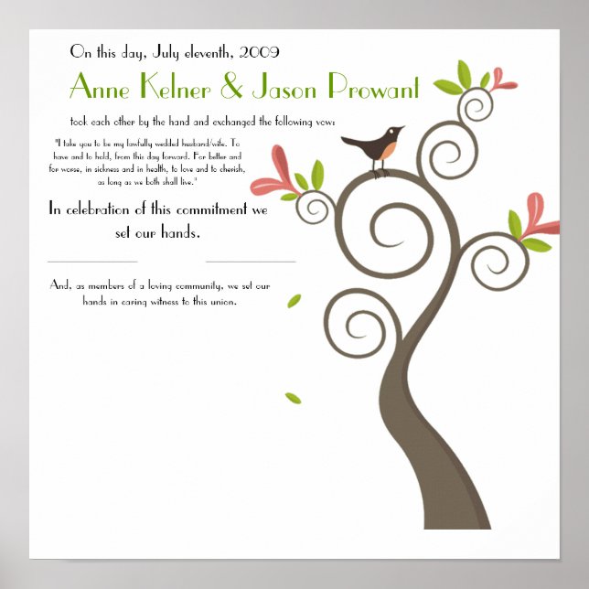 Póster Certificado de Casamento Quaker - Enorme - Persona (Frente)