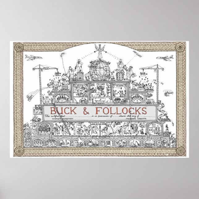 Póster certificado de compartilhamento de tim hunkin (Frente)