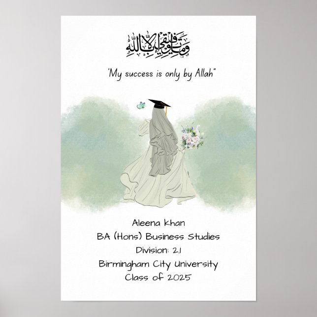 Poster Certificado de licenciatura islâmica (Frente)