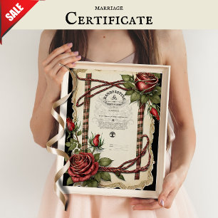 POSTER CERTIFICADO DE TRATAMENTO PARA ROSAS VERMELHOS VER