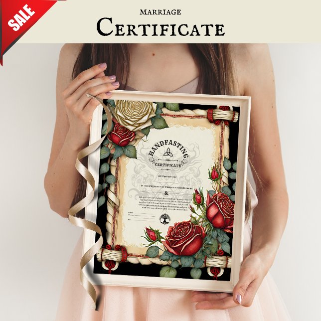 POSTER CERTIFICADO DE TRATAMENTO PARA ROSAS VERMELHOS VER (Criador carregado)