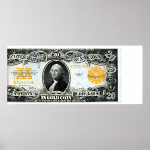 Poster Certificado Dourado US de 1922