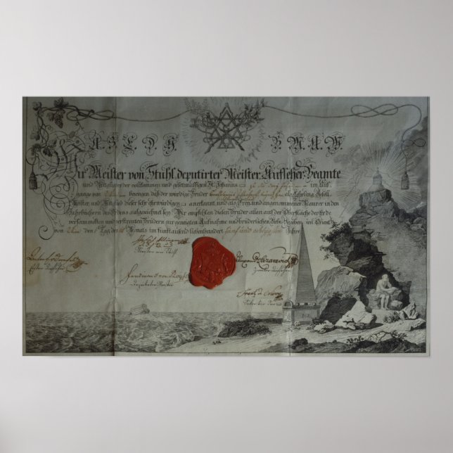 Poster Certificado emitido pelo comandante fiel (Frente)