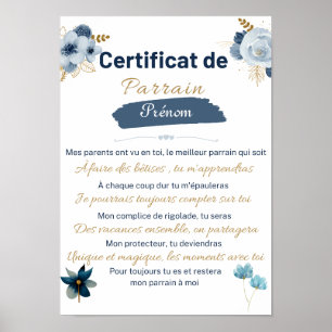 Poster certificat de Parrain