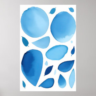 Poster Cerulean Geométrico Dream Abstrato