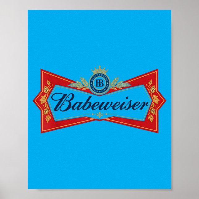 Poster Cerveja Babeweiser Piada de Festa de Bebida Amante (Frente)