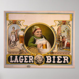 Poster Cerveja de cerveja pilsen