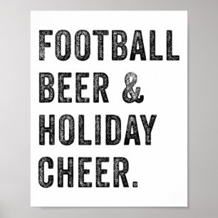 Poster Cerveja e Alegria de Feriado Dia de Ação de Graças
