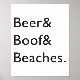 Poster Cerveja E Barco E Praias Brett Kavanaugh Ampersan