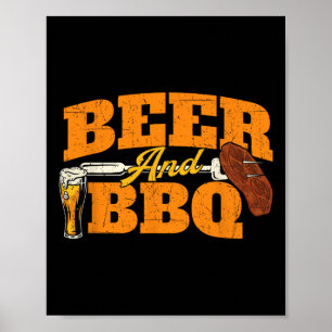 Poster Cerveja E Churrasco - Grill Grill Pitmaster Byrbec