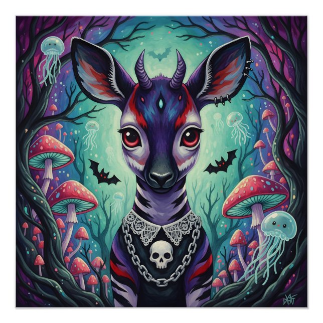 Póster Cerveja Encantada Pelo Crânio (Frente)