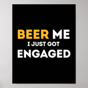 Poster Cerveja Engraçada Para Mim Eu Acabei De Me Envolve