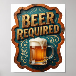POSTER CERVEJA ESPERTA NECESSÁRIA