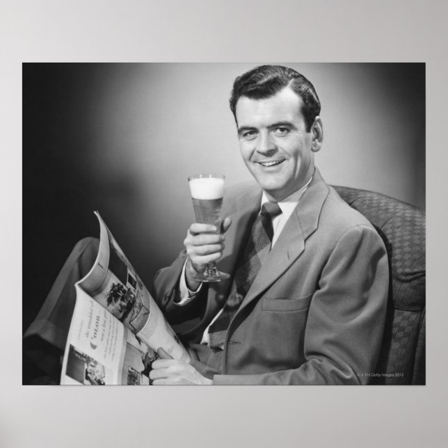 Póster Cerveja Fria De Gelo (Frente)