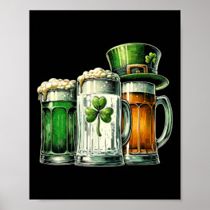 Poster Cerveja Irlandesa Bandeira da Irlanda Dia de São P