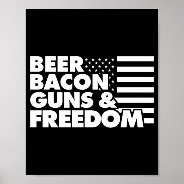 Poster Cerveja Masculina Bacon S E Desempenho Dom (Frente)