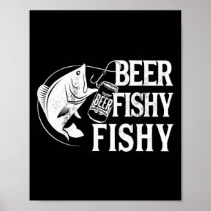 Poster Cerveja Pescaria Divertida Pescaria Engraçada