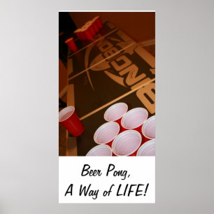 Póster Cerveja Pong, modo de vida de A
