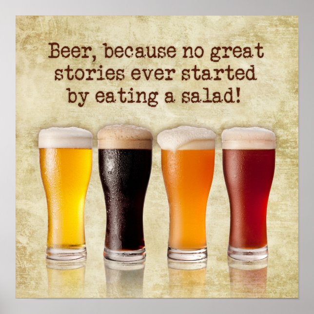 Poster "Cerveja... porque... (Frente)