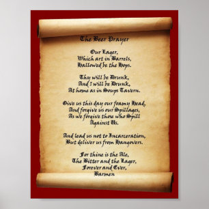 Poster Cerveja Prayer Soube Tavern