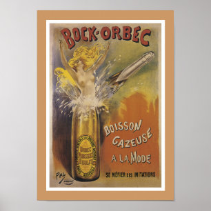 Póster Cerveja preta forte Orbec