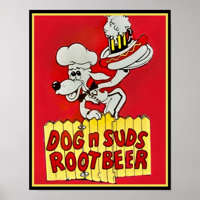 Poster Cerveja Raiz do DOG n SUDS 1960 (Frente)