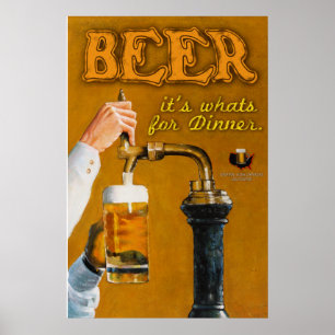 Póster Cerveja sua o que é para o comensal