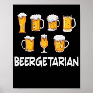 Poster Cerveja Vegetariana Design de Cerveja Artesanal pa