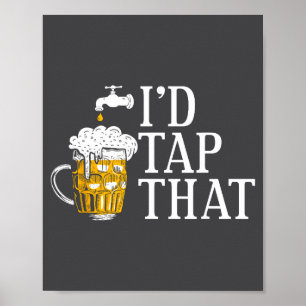 Poster Cervejaria de Cerveja Artesanal Engraçada que Eu G