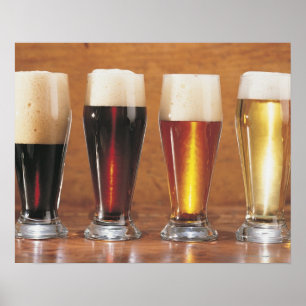 Póster Cervejas e cervejas inglesas Assorted