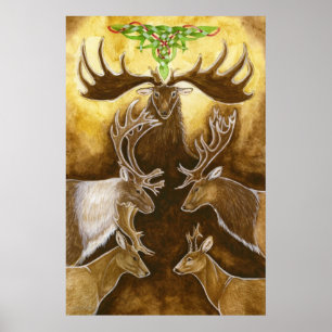 Póster Cervidae