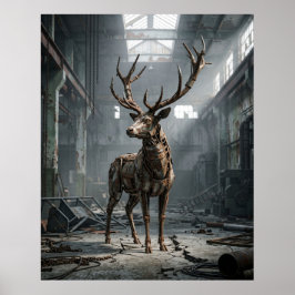 Poster Cervo Enferrujado Eco