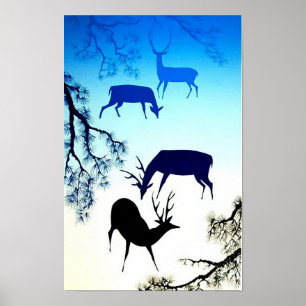 Poster Cervo - Realismo Mágico Eyvind Earle