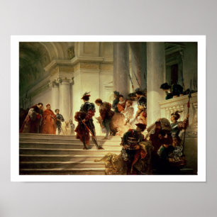 Póster Cesare Borgia que deixa o vaticano