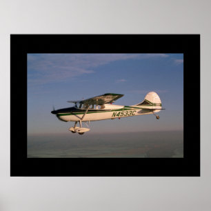 Póster Cessna 170, 1953, Sonoma, aviação de CA_Classic
