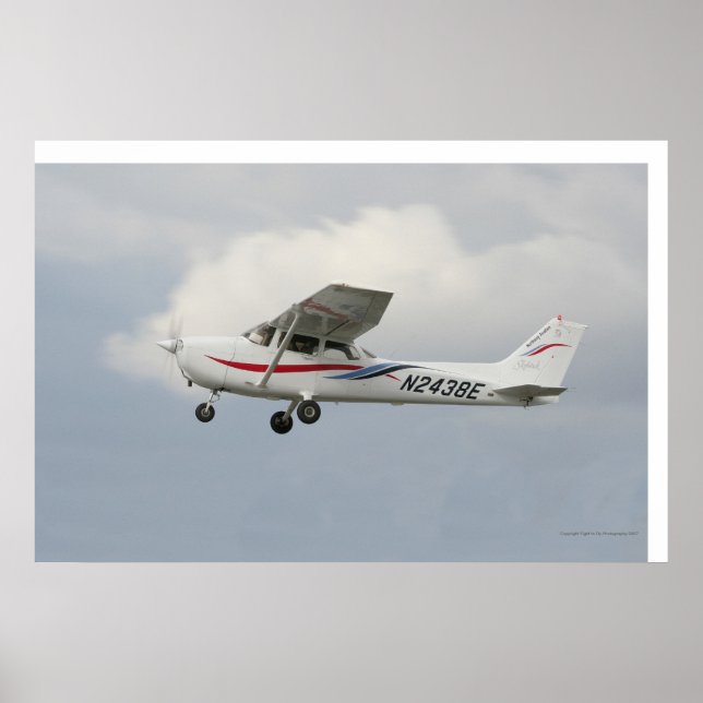 Póster Cessna 172 na descolagem (Frente)