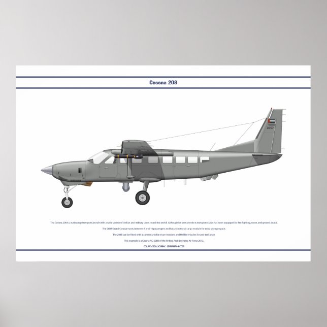 Poster Cessna 208 EAU (Frente)